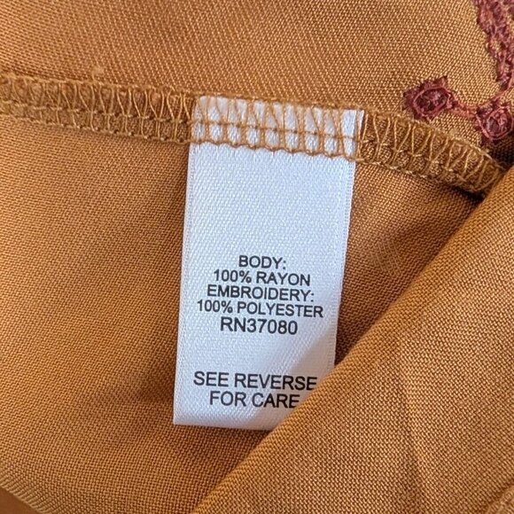 Cato Women's Peasant Top Embroidered Flare Sleeve Cottagecore 18/20W - Picture 8 of 9